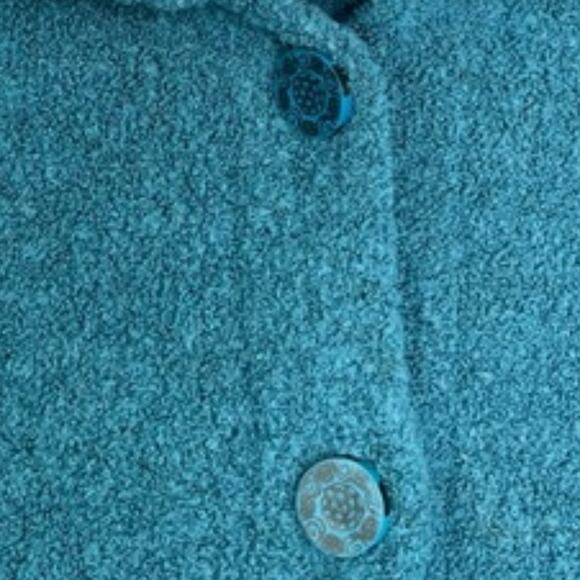 Coldwater Creek green button down sweater size Medium - Picture 5 of 11